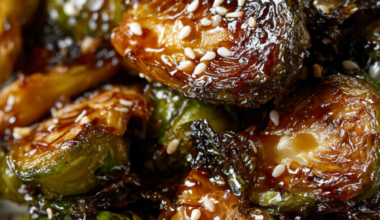 Teriyaki roasted Brussels Sprouts
