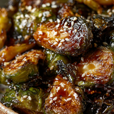 Teriyaki roasted Brussels Sprouts