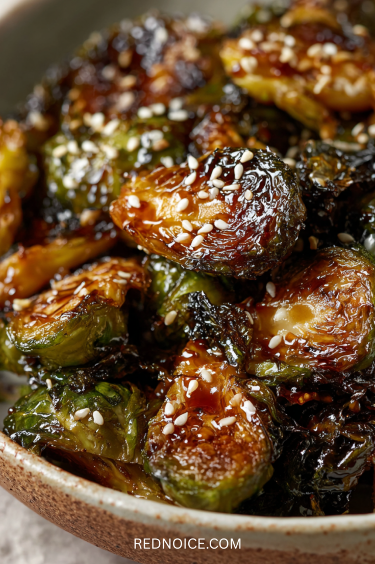 Teriyaki roasted Brussels Sprouts