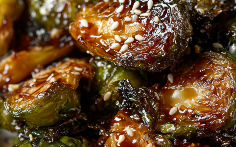 Teriyaki roasted Brussels Sprouts