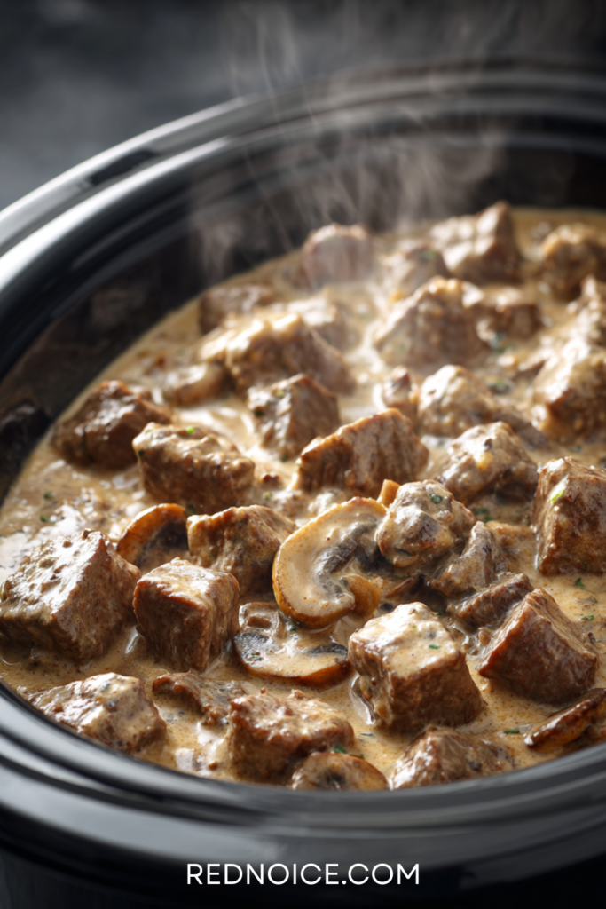 Beef Stroganoff (Dump Style)