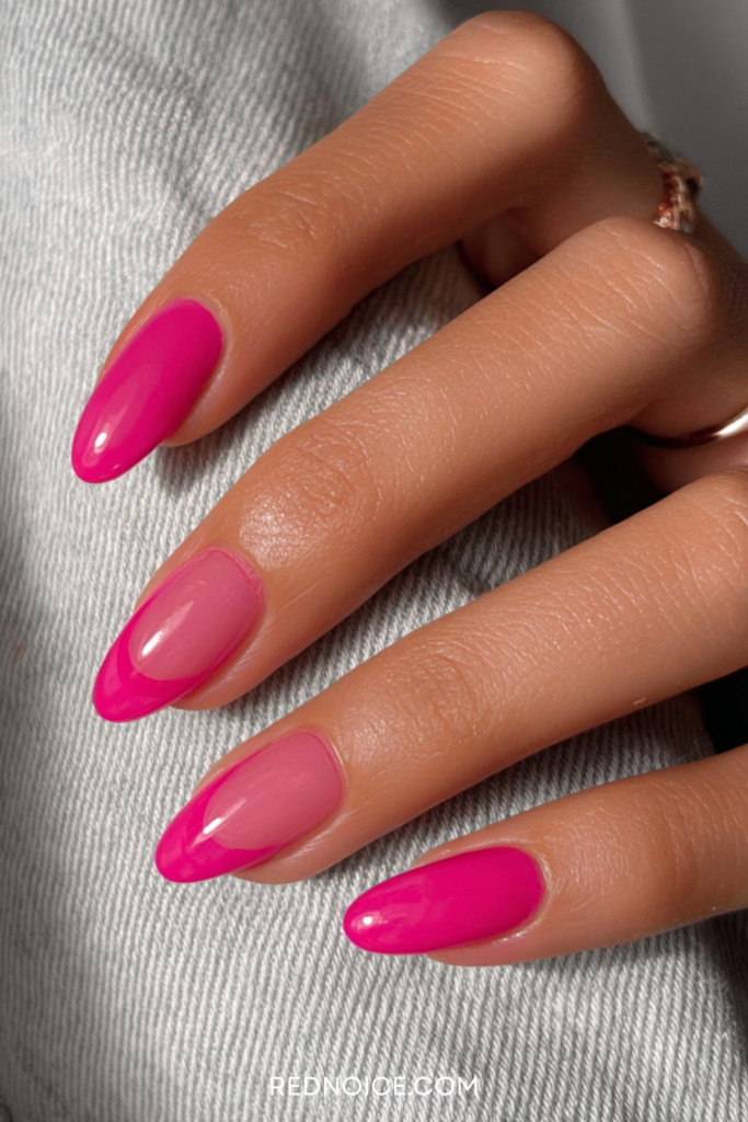 Hot Pink French Tips