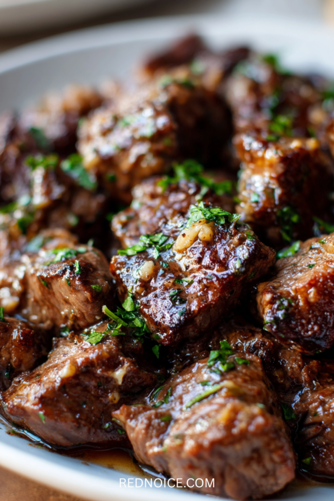 Slow Cooker Garlic Butter Beef Bites
