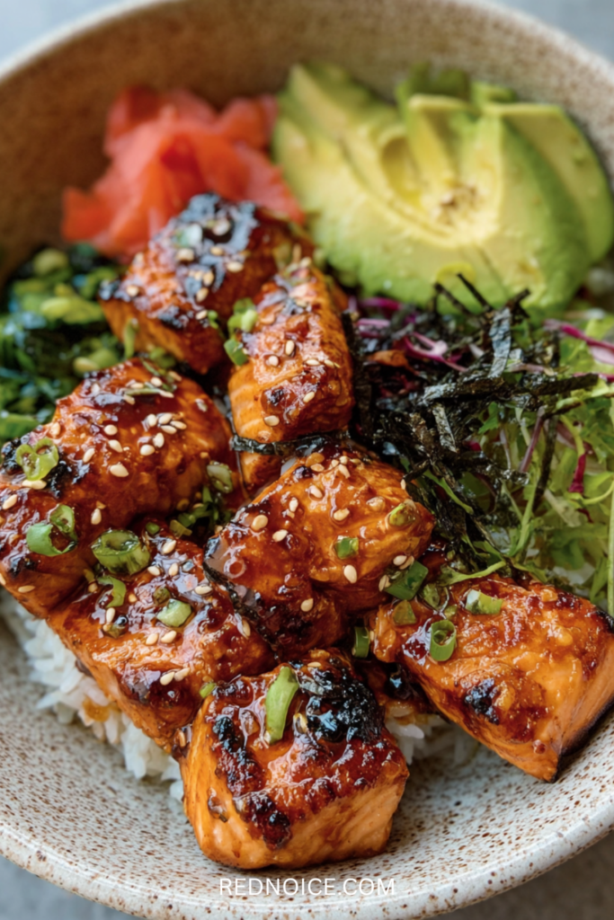 Honey Glazed Salmon Bowl