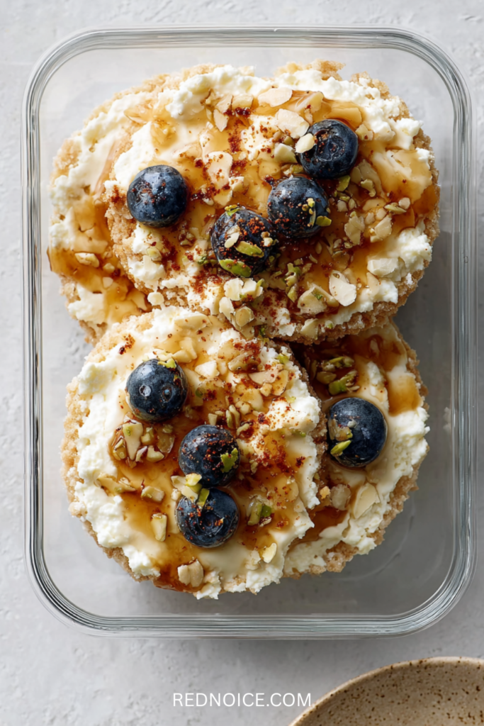 Ricotta Rice Cake Toast