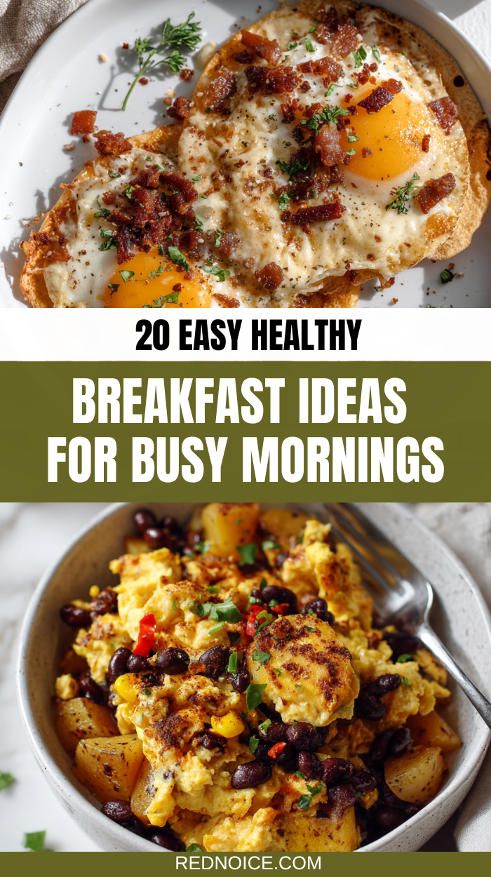 20 Easy & Healthy Breakfast Ideas for Busy Mornings (High-Protein)