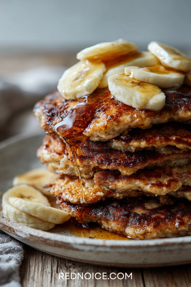 Healthy gluten-free banana pancakes