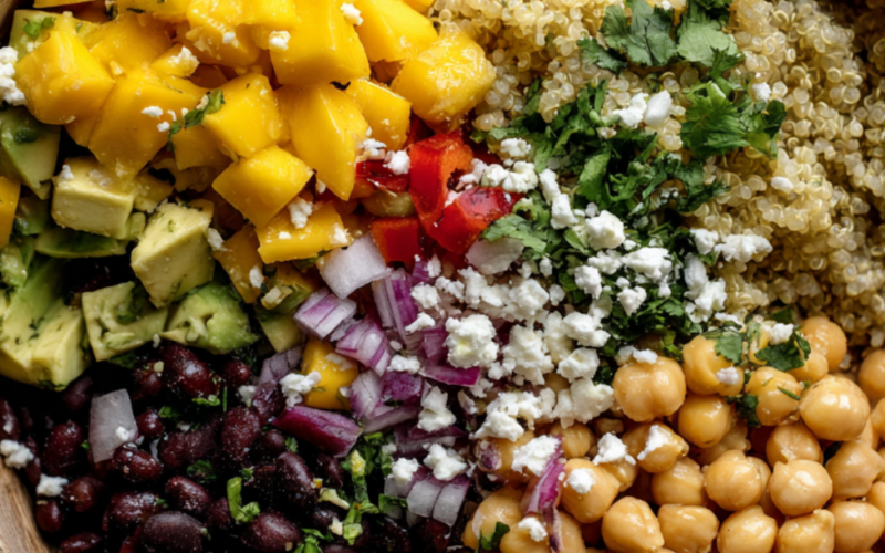 High-Protein Mediterranean Quinoa Salad (Fresh & Filling)