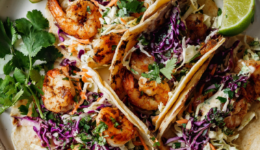 Healthy shrimp tacos