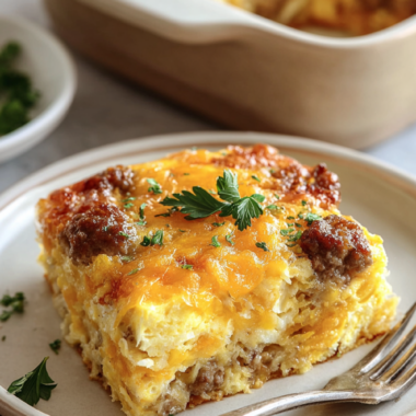 Easy Sausage and Egg Casserole