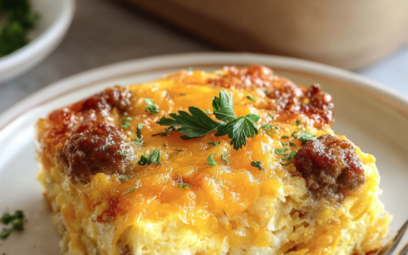 Easy Sausage and Egg Casserole