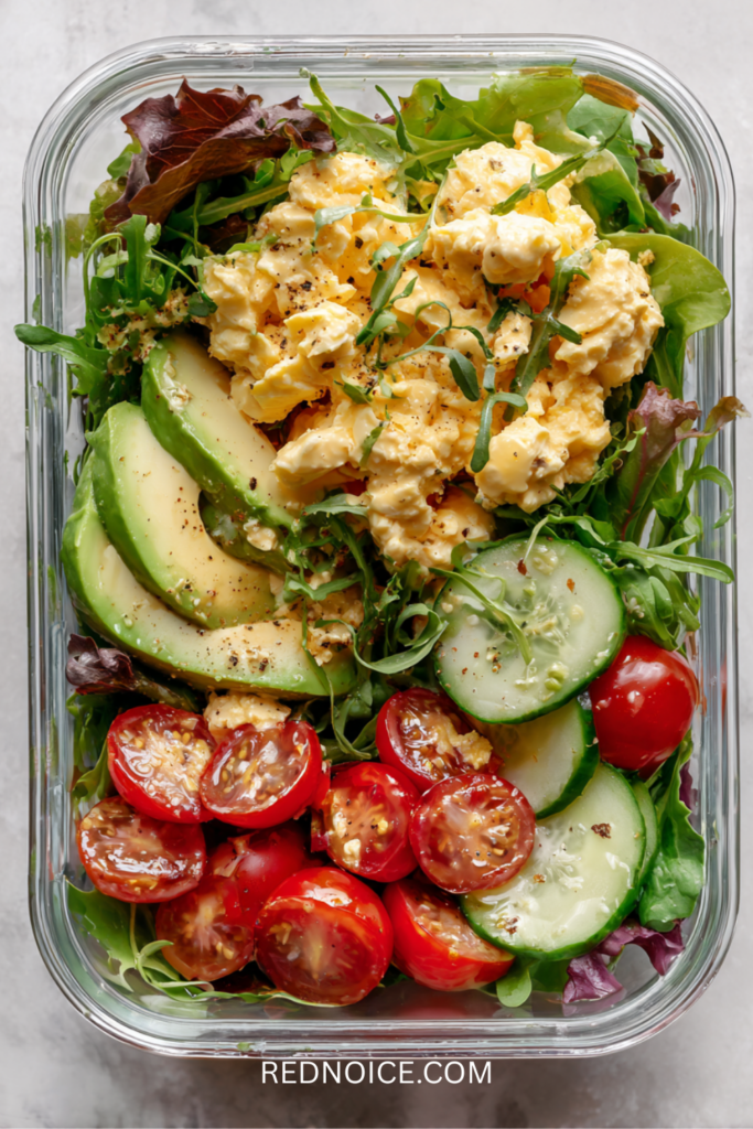 Classic Egg Salad on Mixed Greens