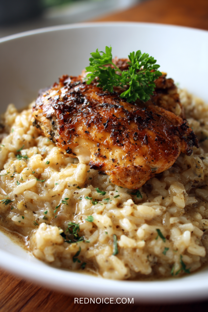 Creamy Smothered Chicken and Rice