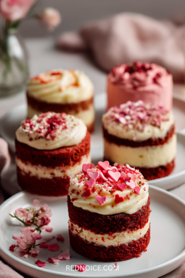 Mini Valentine Layer Cakes