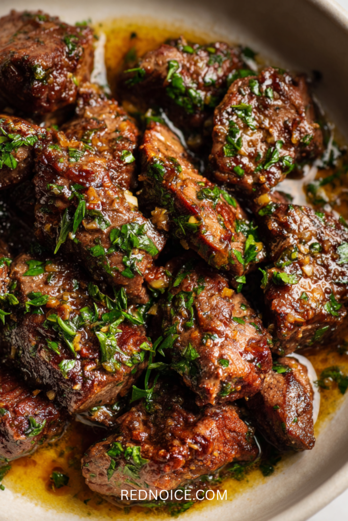 Slow Cooker Garlic Butter Beef Bites