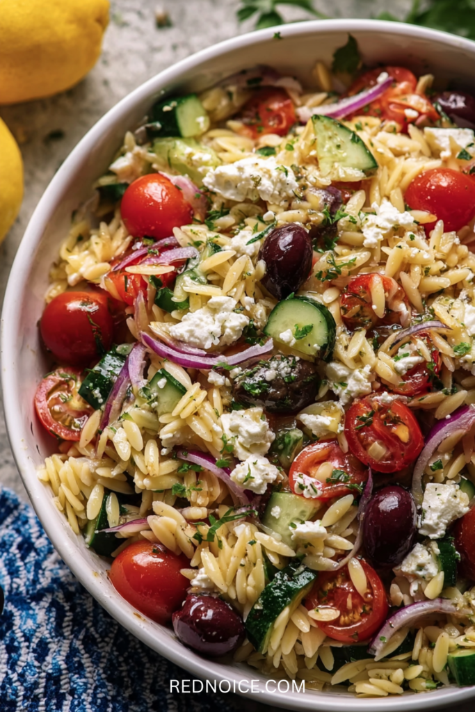 Greek Pasta Salad (Light Option)