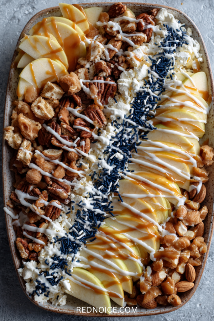 Mini Caramel Apple Nachos