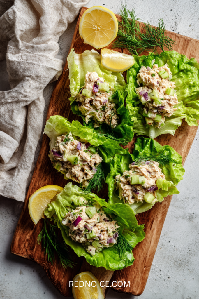 Tuna Salad Lettuce Wraps