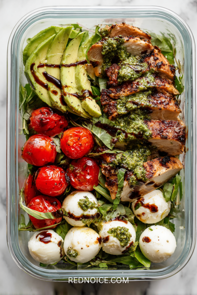 Caprese Chicken Salad Bowl
