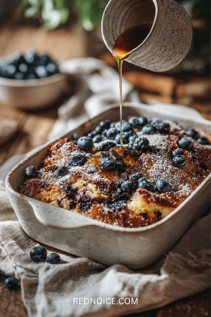 Overnight Blueberry French Toast Casserole