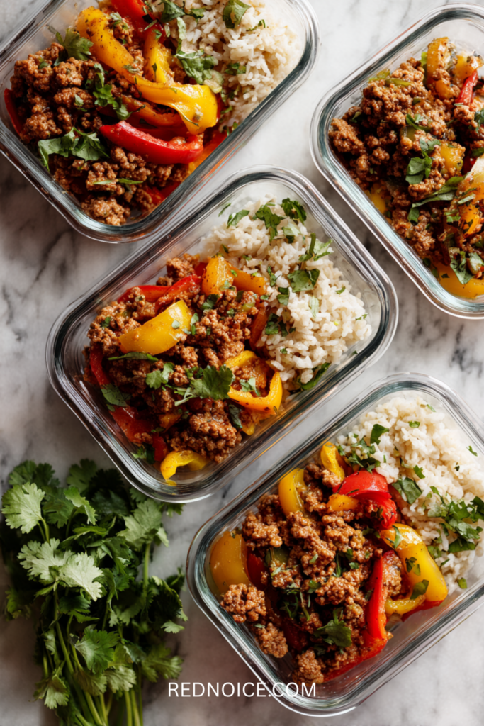 Ground Turkey and Bell Pepper Skillet