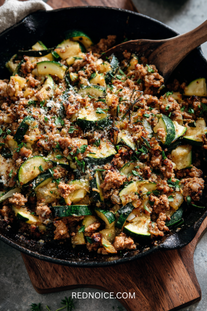 Ground Turkey and Zucchini Skillet