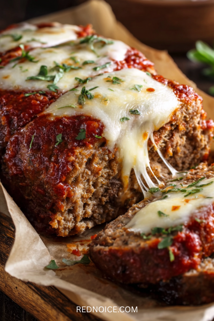 Italian Meatloaf with Mozzarella