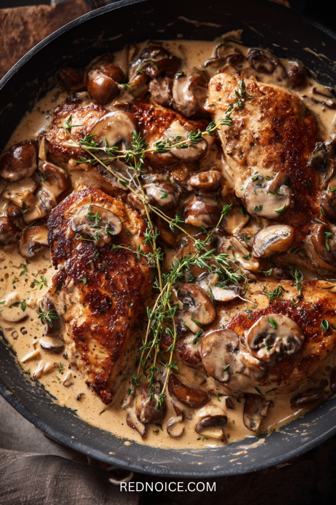 Savory Chicken with Creamy Mushroom Sauce