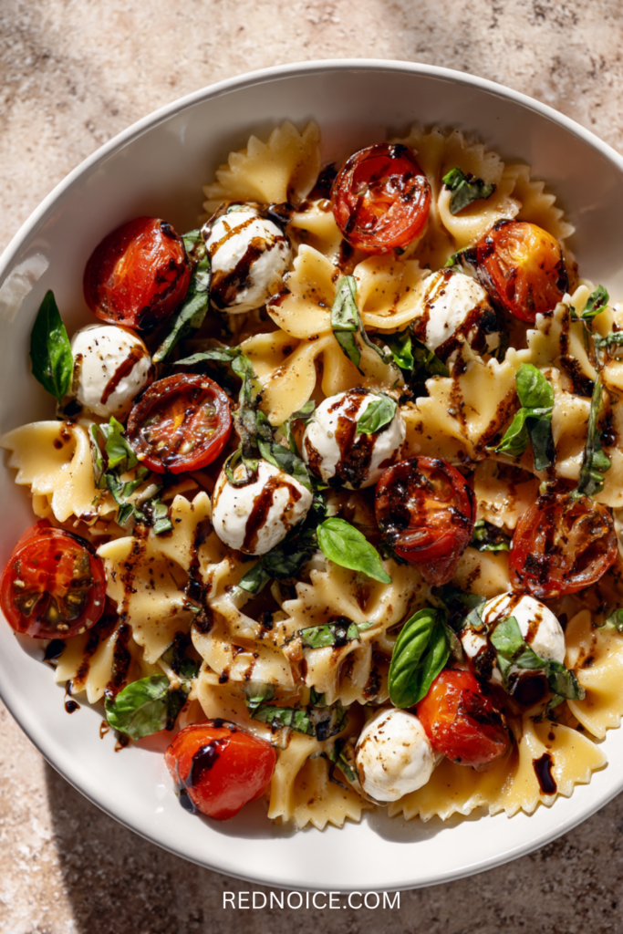 Caprese Pasta Salad (Light Option)