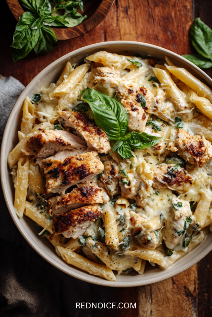 Creamy Garlic Chicken Parmesan Pasta