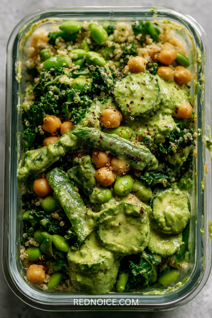 Green Goddess Salad with Chickpeas & Quinoa