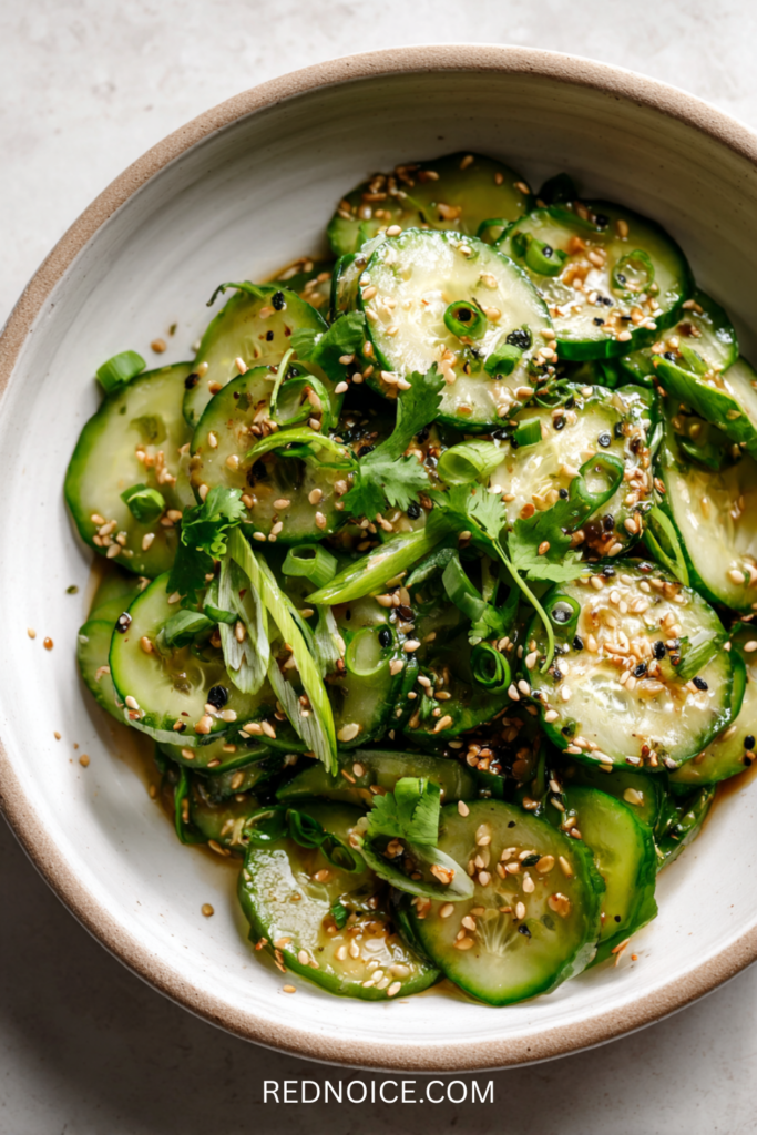 Sesame Ginger Cucumber Salad