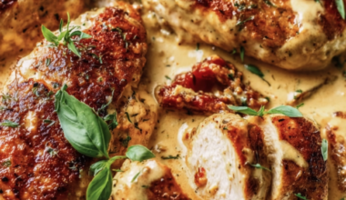 Marry me chicken recipe plated for dinner