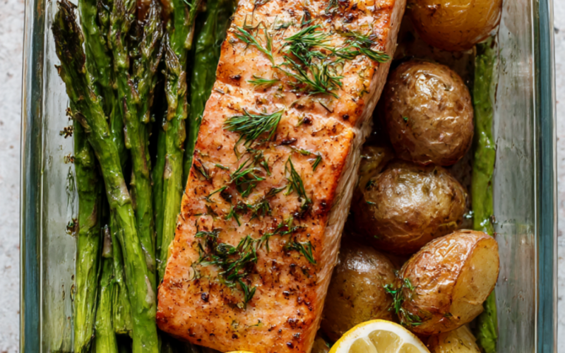 Salmon and potatoes