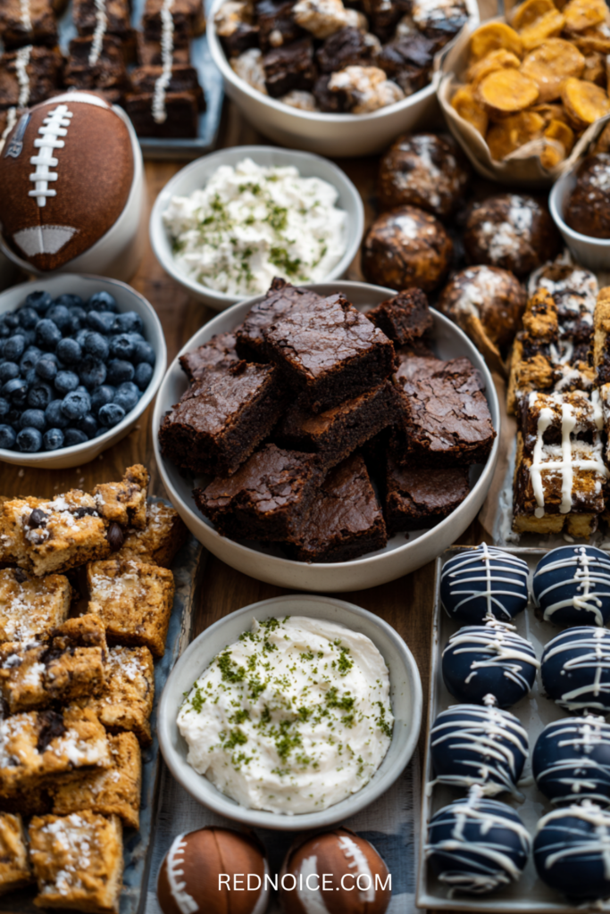 Chocolate-Dipped Rice Krispie Footballs
