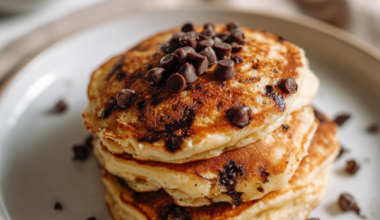 Fluffy pancake recipe with chocolate chips