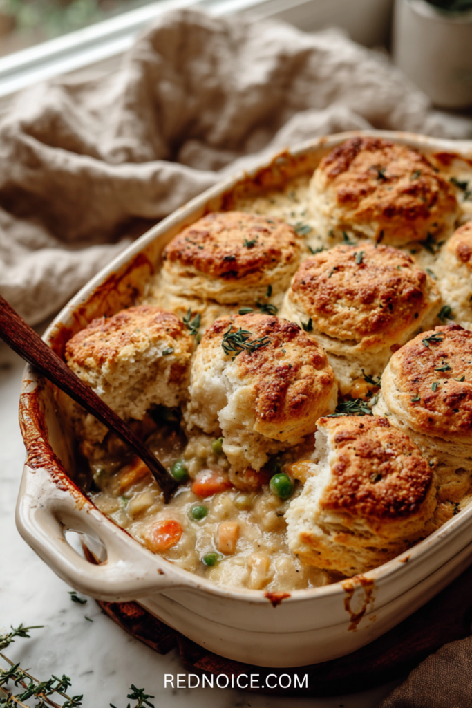 Chicken Pot Pie With Biscuit Topping