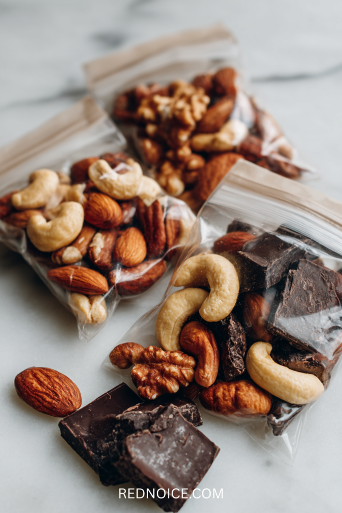 Portioned Nut and Dark Chocolate Snack Bags