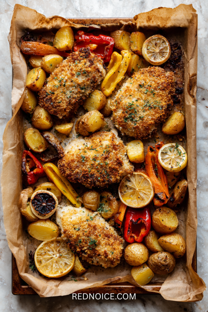 Parmesan Crusted Sheet Pan Chicken