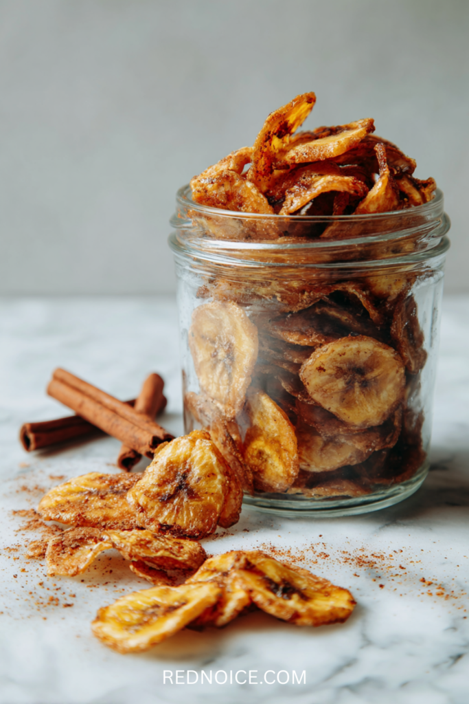 Crispy Cinnamon Sugar Banana Chips