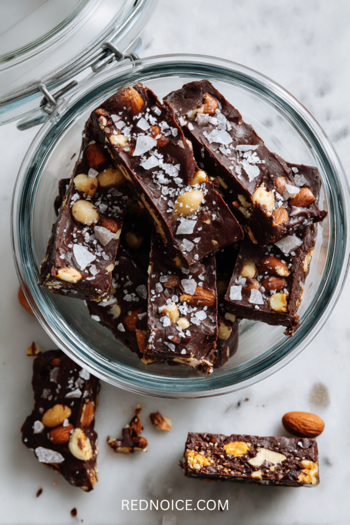 Dark Chocolate Sea Salt Nut Bars