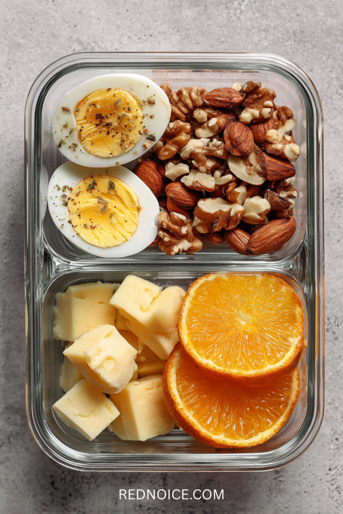 Hard Boiled Eggs & Cheese Box