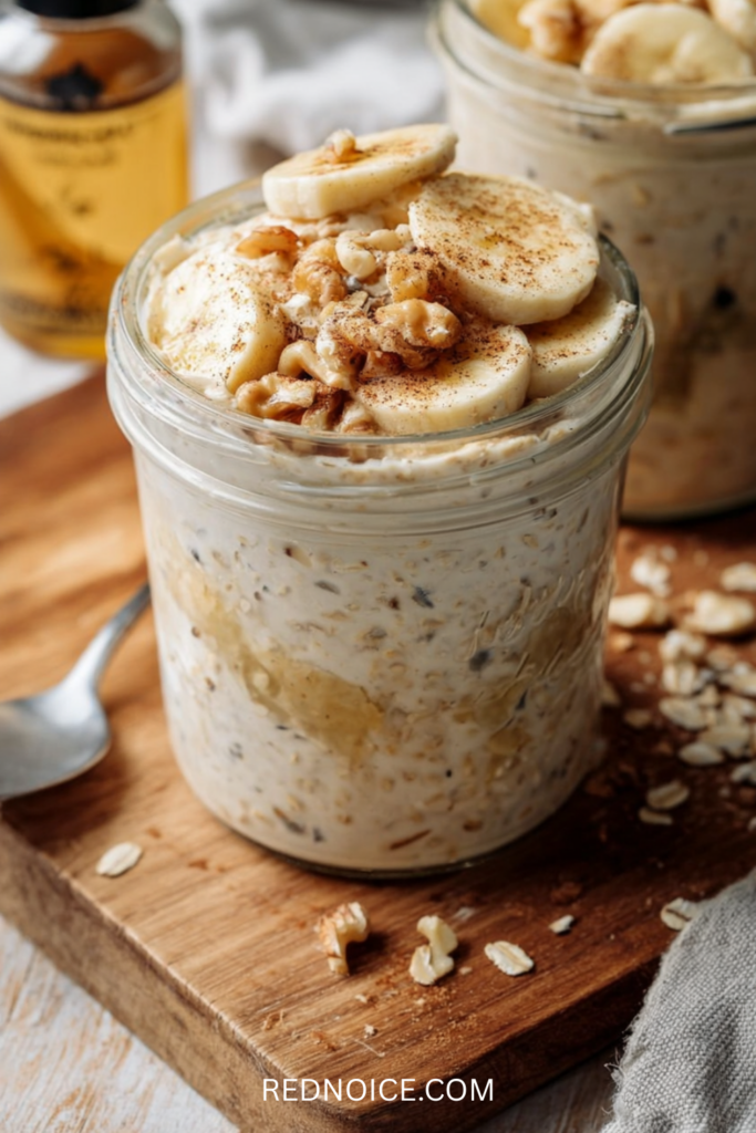 Banana Vanilla High Protein Overnight Oats
