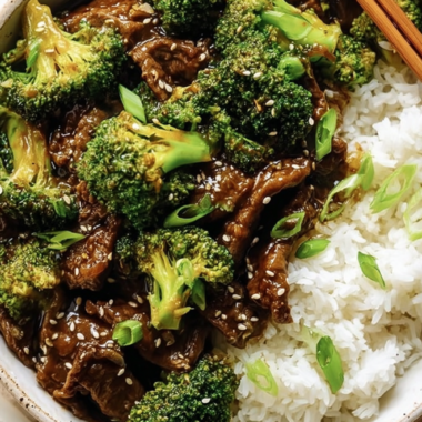 Sticky Honey Garlic Beef and Broccoli