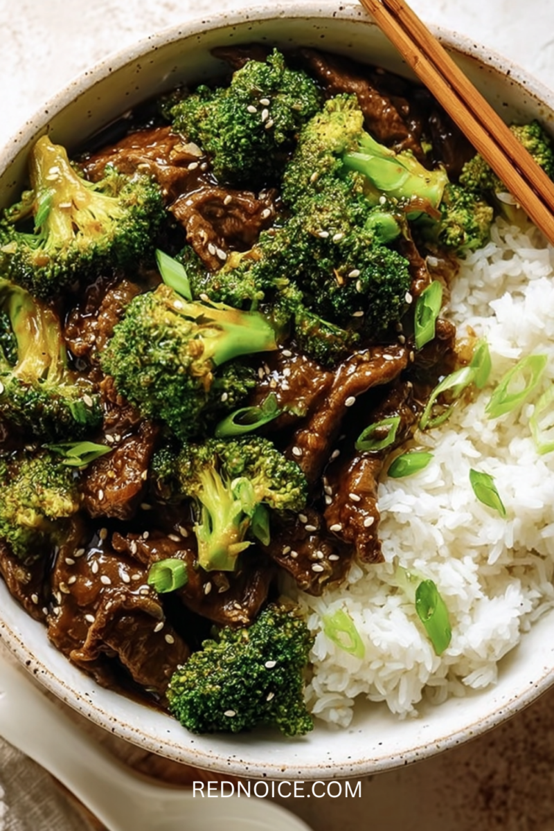 Sticky Honey Garlic Beef and Broccoli