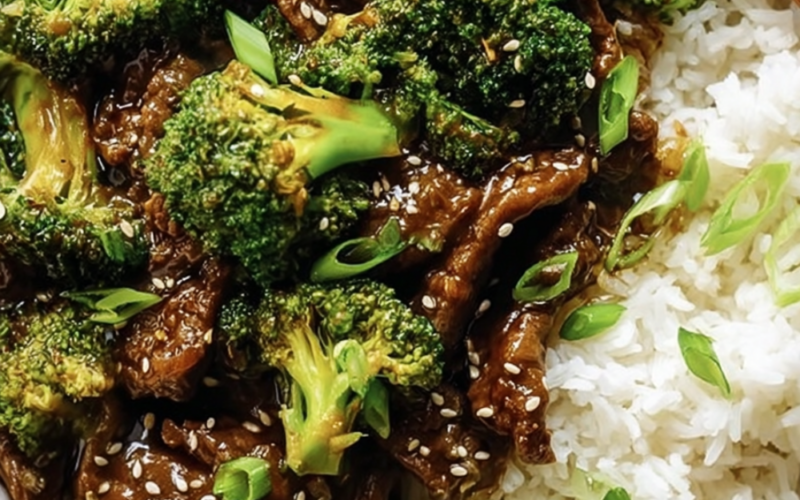 Sticky Honey Garlic Beef and Broccoli
