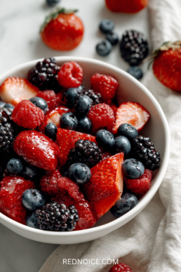 Fruit salad plate