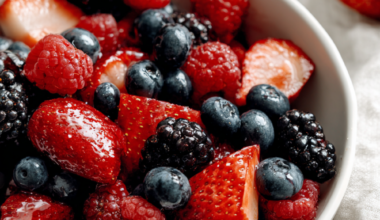Fruit salad plate