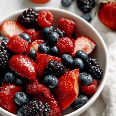 Fruit salad plate