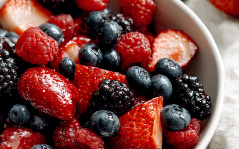 Fruit salad plate